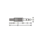 Preview: Adam Hall Connectors 7520 Klinkenstecker 6,3 mm stereo chrome