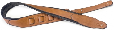 Stagg - PAD.LEATHER-STYLE STRAP-HONEY
