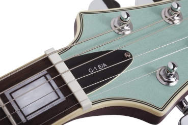 Schecter 643-SHC C-1 E/A Classic Satin Vintage Pelham Blue 6-String RH Semi-Hollowbody