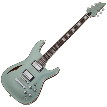 Schecter 643-SHC C-1 E/A Classic Satin Vintage Pelham Blue 6-String RH Semi-Hollowbody