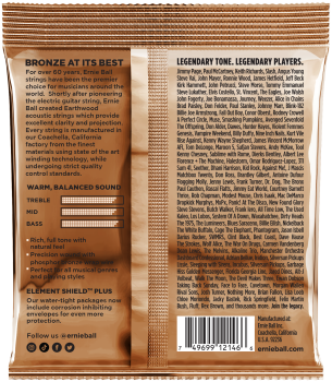Preview: ERNIE BALL Saitensatz, Akustik, Earthwood Phosphor Bronze, Medium Light 12-54