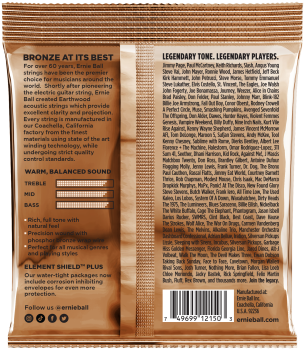 Preview: ERNIE BALL Saitensatz, Akustik, Earthwood Phosphor Bronze, Extra Light 10-50