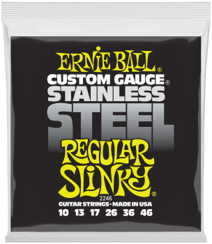 ERNIE BALL Saitensatz, Slinky Stainless, Regular 10-46