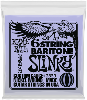 ERNIE BALL Saitensatz, Slinky Bariton, A-A Tuning 13-72