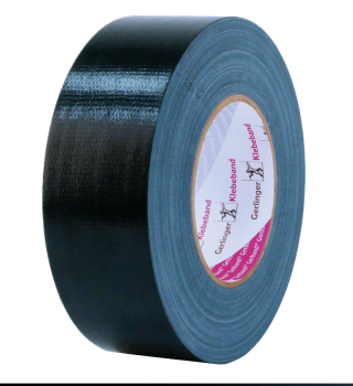 Gerband 250/50-SW Gewebeklebeband, schwarz