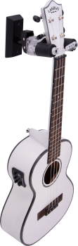 HERCULES Gitarrenwandhalter, PLEXI AGS Plus, kurz, Holzsockel, 20Y Edition