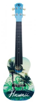 Kaleo Concert Ukulele ABS, Hawaii/Green