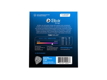 Preview: ELIXIR Saitensatz für E-Gitarre, Custom Light, Nickel Plated Steel NANOWEB®, 009-046,