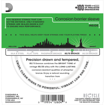 D'Addario A-Git.Saiten EZ890 09-45 85/15 Bronze