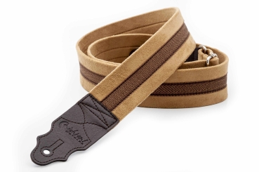Right On! - Plain Beige - Standard Plus -  Guitar Strap