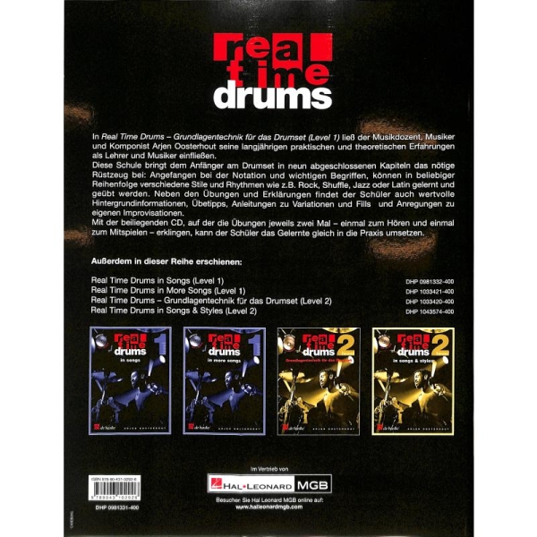 Oosterhout Arjen Real time drums 1 incl. CD