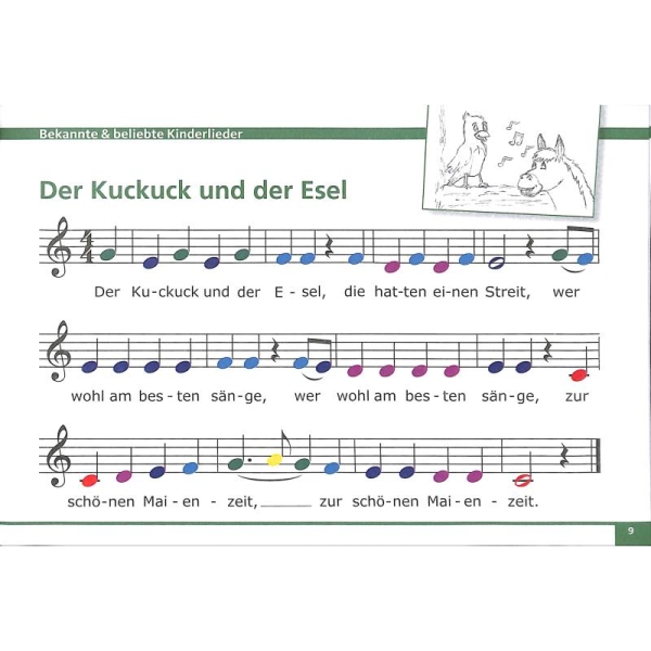 Meine bunten Noten für Klavier Keyboard Melodica + Triola | Bekannte + beliebte Kinderlieder