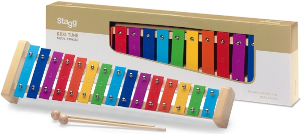 STAGG - METALLOPHONE 15 RAINBOW KEYS