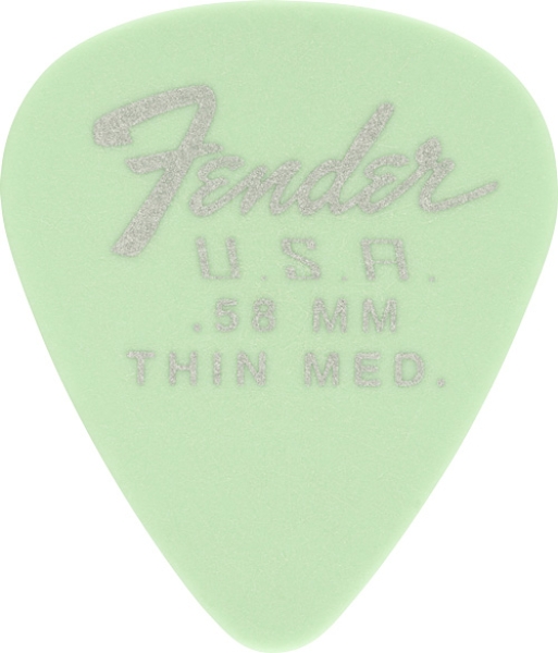 Fender Plektren 351 Dura-Tone 0.58, Surf Green - 12 Stück