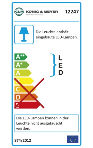 Notenpultleuchte »T-Model LED FlexLight« - schwarz