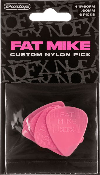 DUNLOP  - Sign. Pick Fat Mike Custom Nylon, 0.60 mm (6 Stck.)
