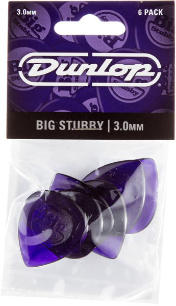 DUNLOP - - Big Stubby 3.00 mm , Player's Pack (6 Stck.)