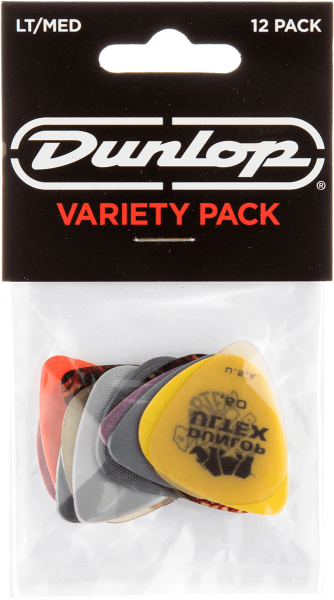 DUNLOP -  Guitar Pick LT/MD Variety Pack (12 Stk.)