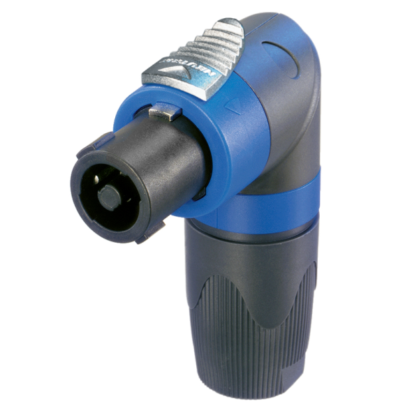Neutrik NL4FRX Speakon 4pol Stecker, female, GEWINKELT HIGH POWER, hohe Strombelastbarkeit, (Kabel bis 6mm²)