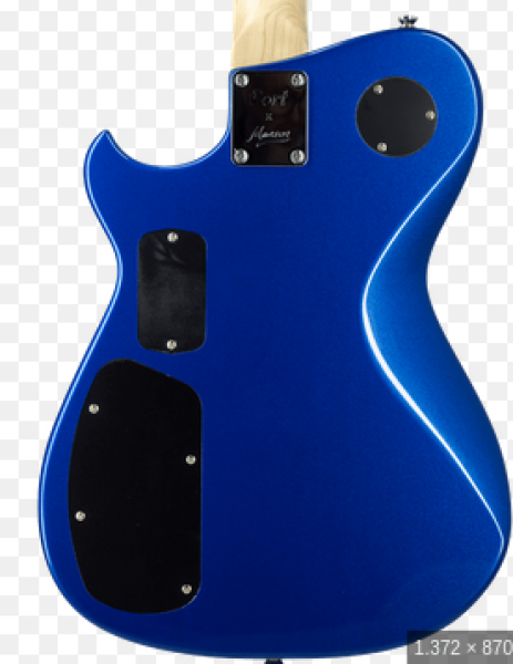 CORT E-Gitarre, Manson Meta, MBM-2H SUS, Bell Blue - Lackmacke im Cutaway