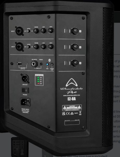 Wharfedale Pro - EZ-8A - Akku Coax - Lautsprecherbox