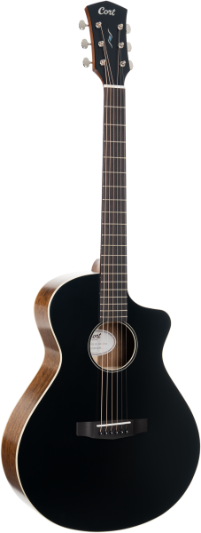 CORT Westerngitarre, CORE-MC OV, Black Top Semi Gloss, Preamp, Softcase
