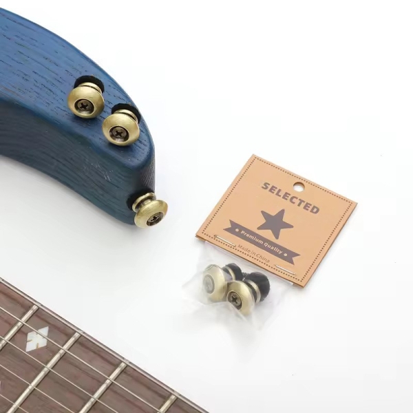 Gurtpin Set für Ukulele & Gitarre , messing 2er Set