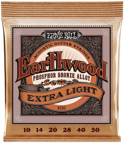 ERNIE BALL Saitensatz, Akustik, Earthwood Phosphor Bronze, Extra Light 10-50
