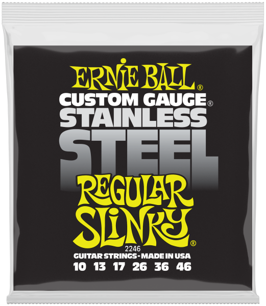 ERNIE BALL Saitensatz, Slinky Stainless, Regular 10-46