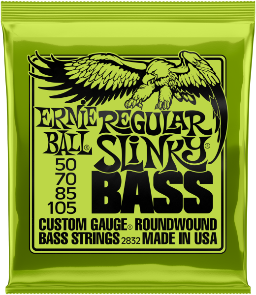 ERNIE BALL Saitensatz, E-Bass, Slinky, Regular 50-105