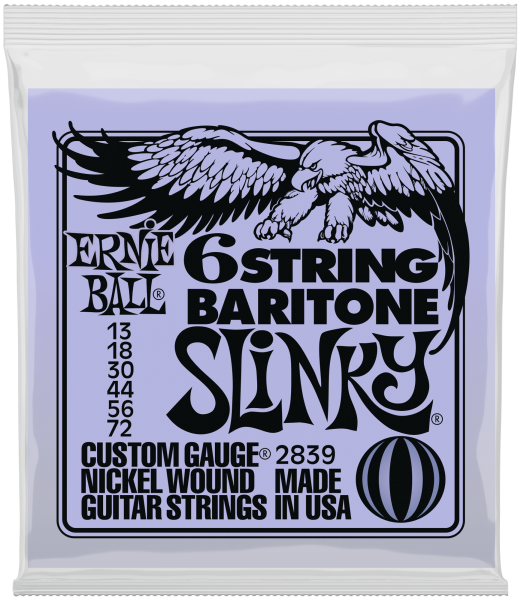 ERNIE BALL Saitensatz, Slinky Bariton, A-A Tuning 13-72