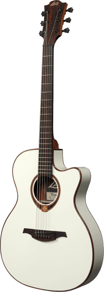 LÂG - GLA T118ASCE-IVO Auditorium Slim Cutaway Acoustic-Electric Ivory