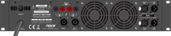 NOVA HX 1500 Endstufe 2x 750 Watt 4 Ohm