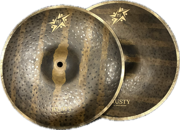 12" Hi-Hat Cymbals - B20 - RUSTY - Series *MS*