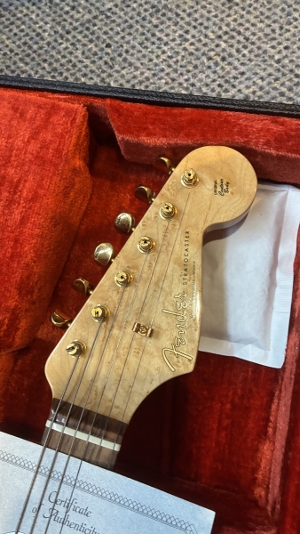 Fender Stratocaster - Custom Shop USA - 1996 - Gold Hardware - Daphne Blue inkl. Original Koffer neuwertig