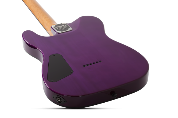 SCHECTER E-Gitarre, PT Standard, Purple Burst Burl
