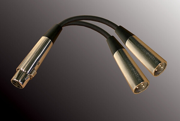 XLR Female - 2 x XLR Male
