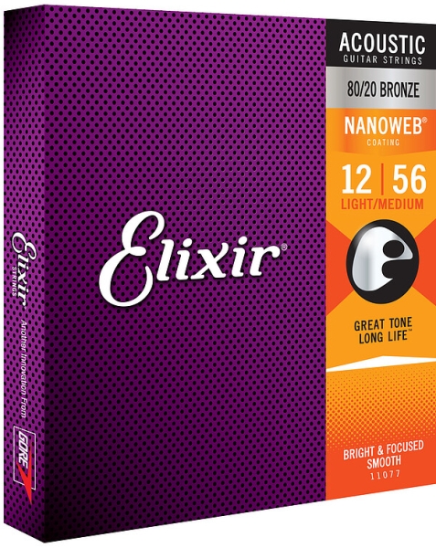 Elixir 11077 Bronze LM Nano 012/056