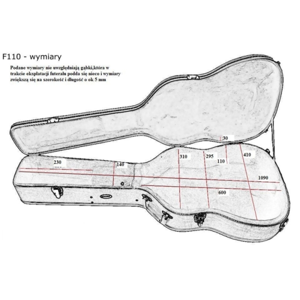 EVER PLAY F-110 Acoustic Guitar Case