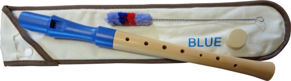 JFP7BL  Flöte C-Sopran, deutsch, blau