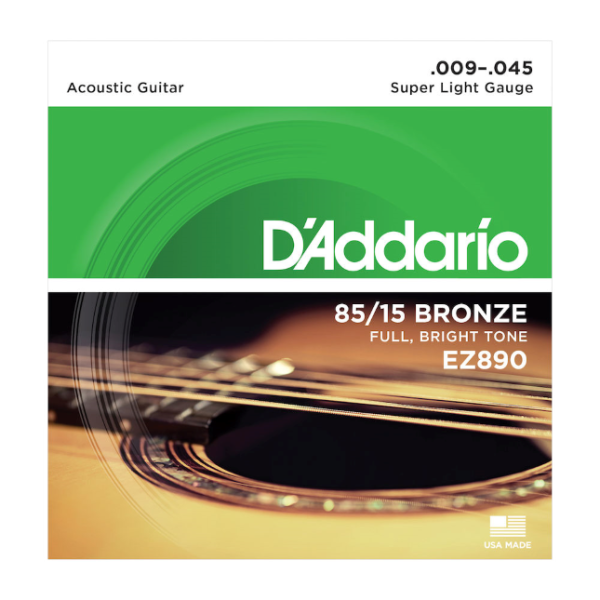 D'Addario A-Git.Saiten EZ890 09-45 85/15 Bronze