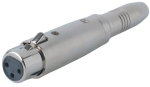 ADAPTER 6,3mm Klinkenbuchse, stereo --- XLR-weiblich
